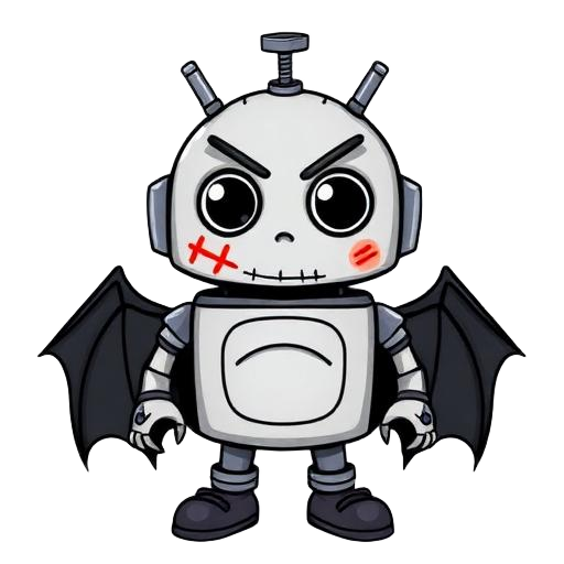 Android with bat wings