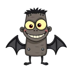 Vibe-code block with bat wings
