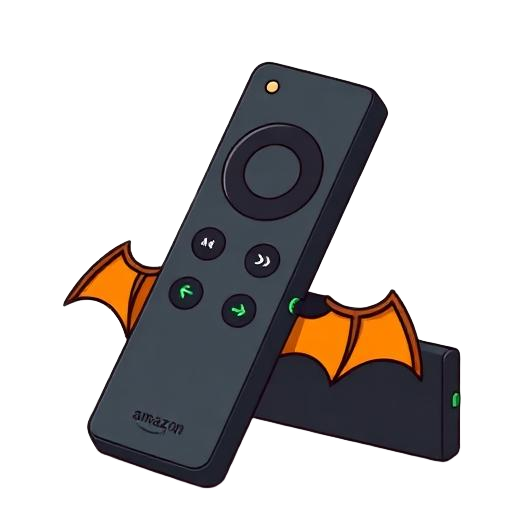 Amazon Fire TV with bat wings